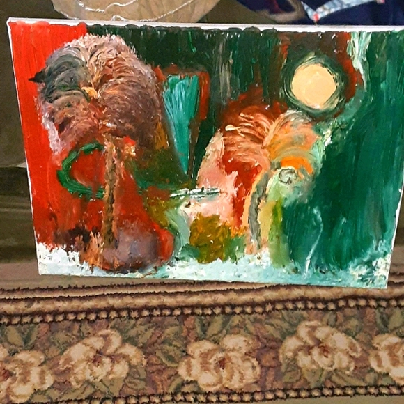 Original oil paintings. Modern abstract